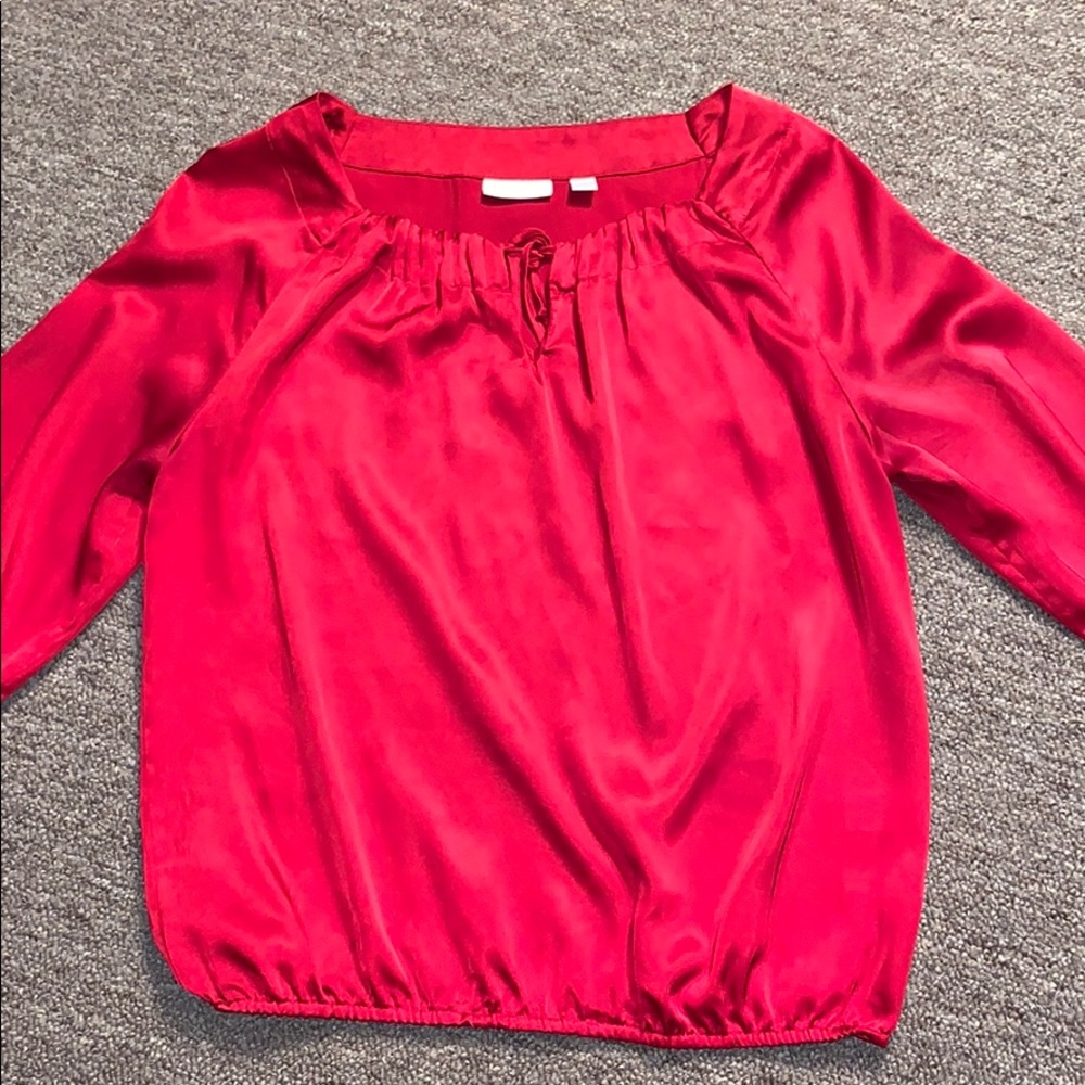 Red blouse